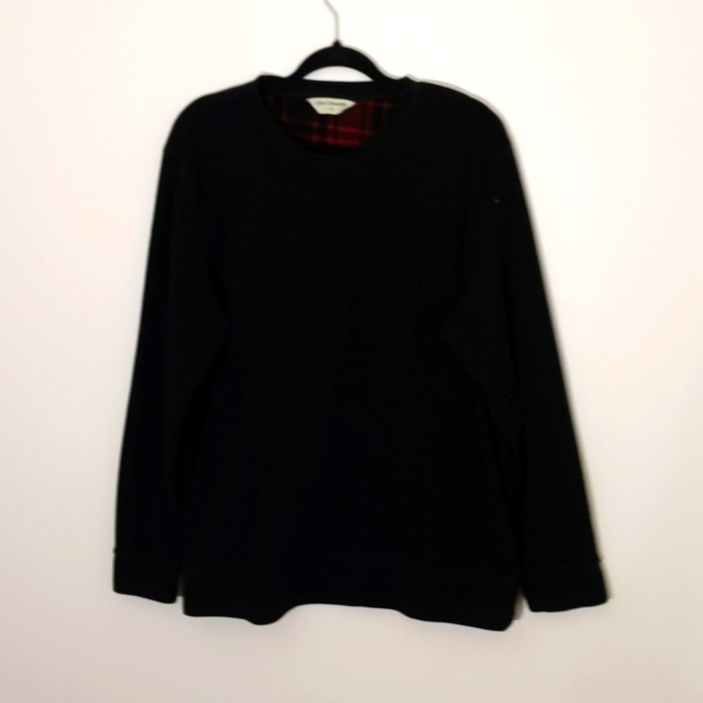 Denver Hayes| Black Long Sleeve Sweater Zippered 100% Polyester